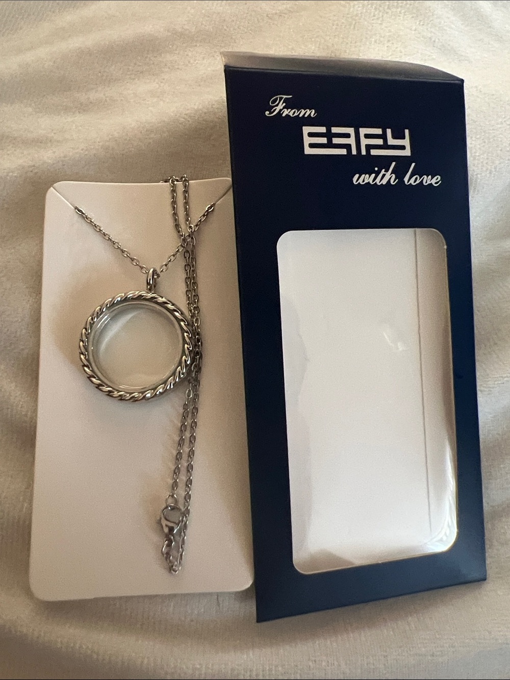 Effy Silver Interlocking Ring Pendant Necklace